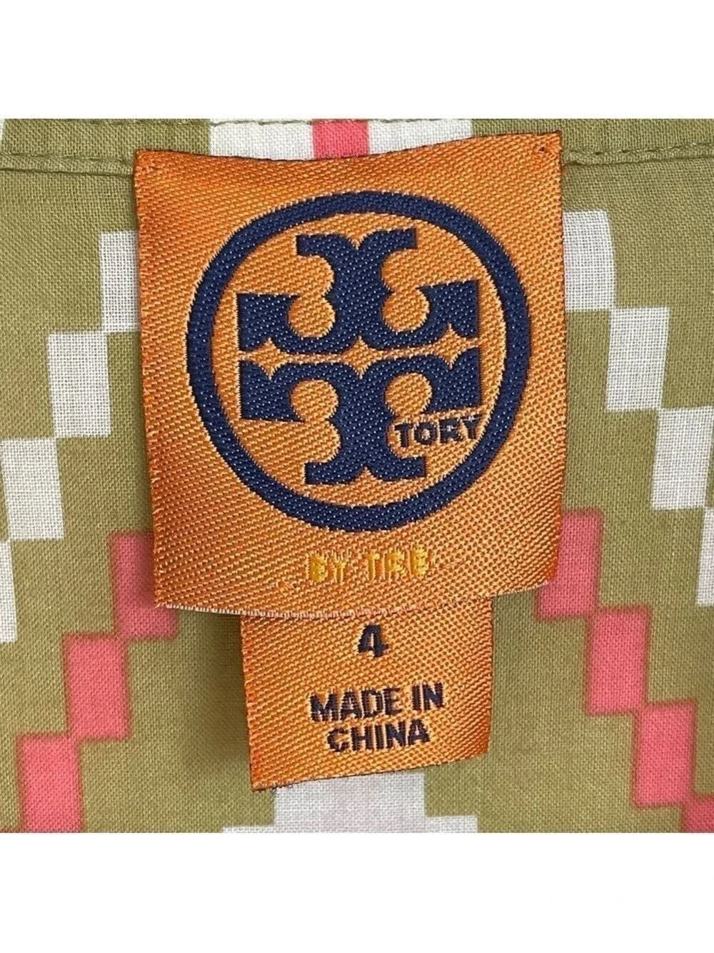 Tory Burch Stephanie Geometric Aztec Print Tunic Size 4